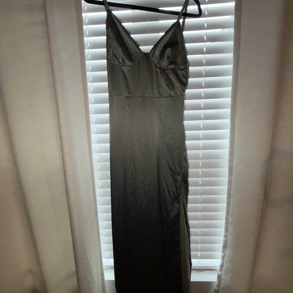 Beginning Boutique Olive Green Dress